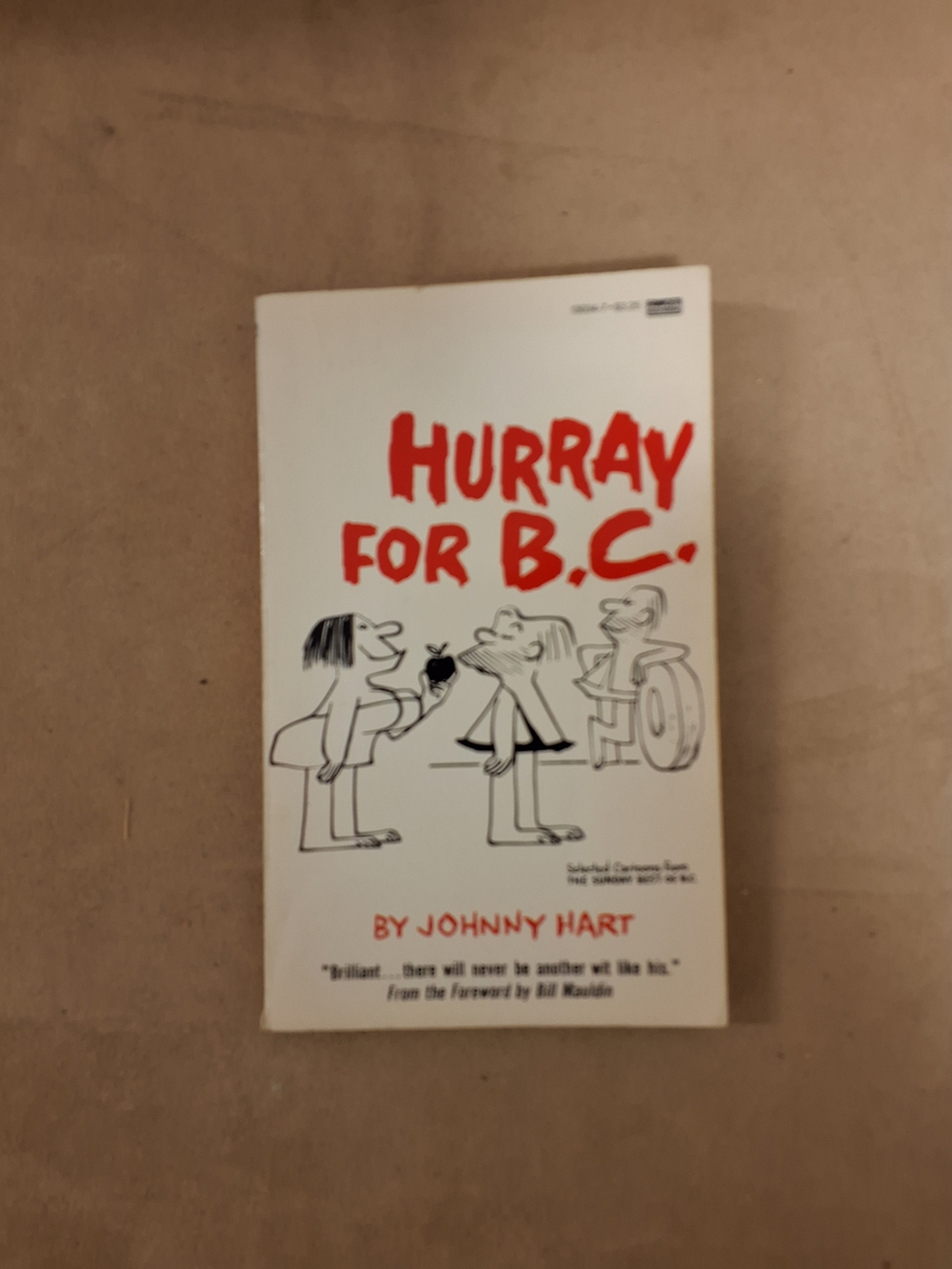 Hurray for B.C. Poster - White with Red Lettering